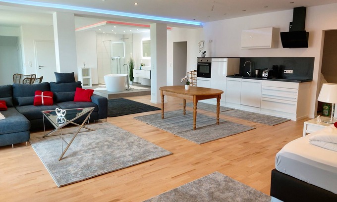 Winterstetten Apartment | Loft-Luxury-Private Bathroom-Balcony-Urlaub im Allgäu