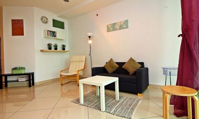 Downtown George Town Apartment | Lofty Suite for Group Trips to Penang
