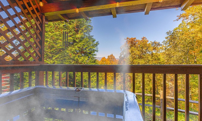 Bryson City Cabin | Log Cabin, Hot Tub and HUGE Mountain Views!