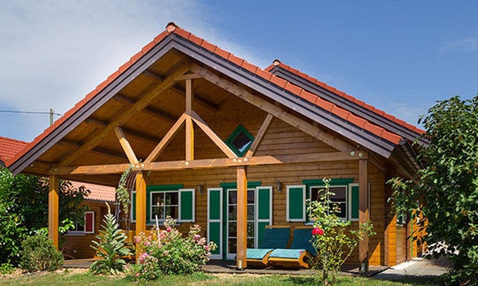 Salem Apartment | Log cabin Max, 97 sqm, 4 bedrooms, covered terrace, max. 8 persons