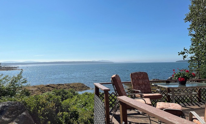Blue Hill House | Longview Cottage - New offering for 2024. Oceanfront East Blue Hill!