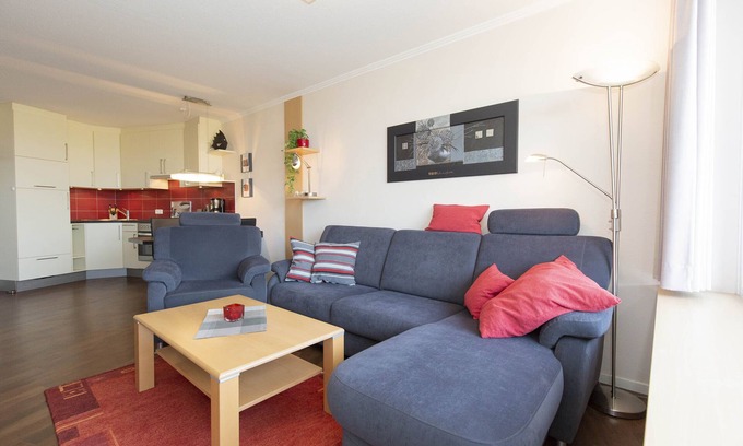 Duhnen Apartment | Lord Nelson App.206 -40m² vacation apartment in Döse, close to the beach, swimming pool and sauna