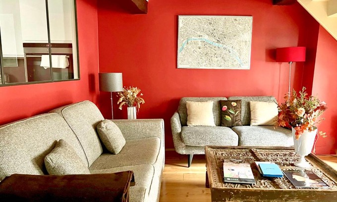 Les Halles Apartment | Louvre Penthouse PadATerre Owner Direct since 1999