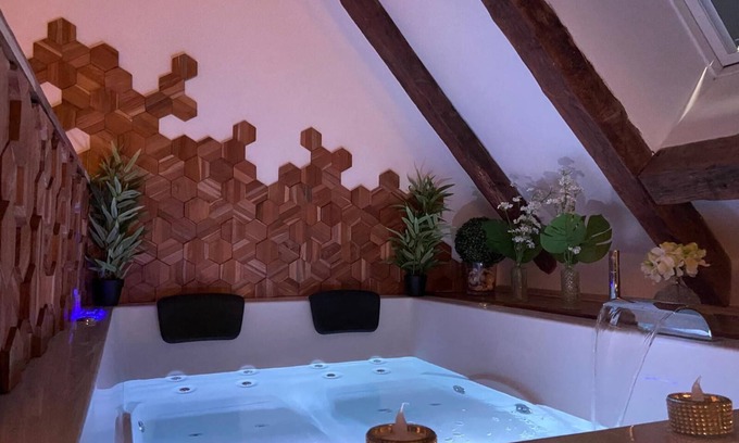 Bourges Apartment | Love Room downtown with Jacuzzi