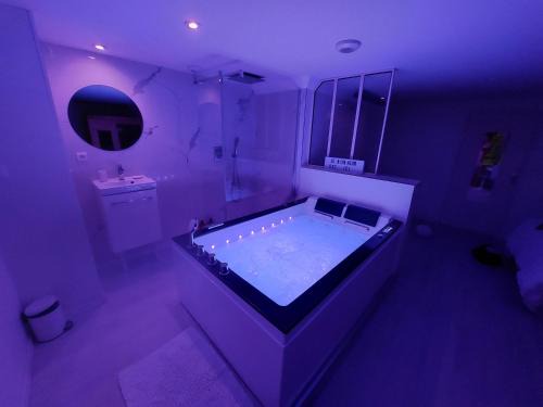 Downtown Angers Apartment | love room white - les delices rooms