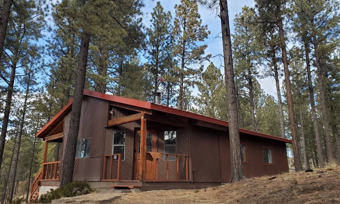 Jemez Springs Cabin | Lovely 2 Bedroom Cabin in the Woods
