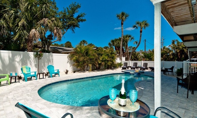 Holmes Beach House | Lovely 3 bedroom duplex on Anna Maria Island, Private pool, pet friendly!