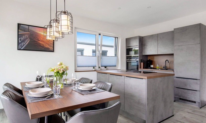 Butjadingen Apartment | Lovely apartment for 11 guests with WIFI, TV and terrace