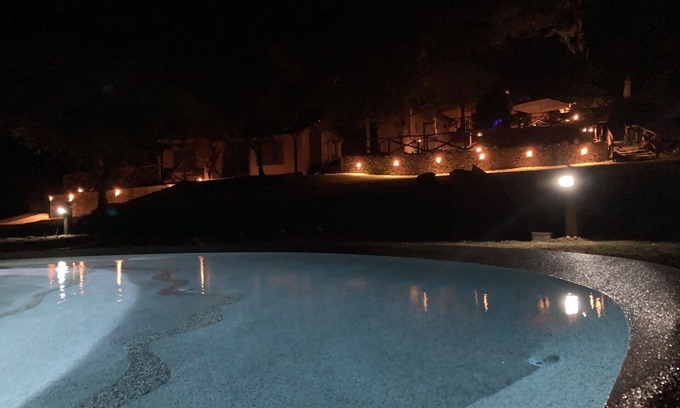 Castagneto Carducci Villa | Lovely apartment in villa for 5 people with A/C, pool, WIFI, patio, pets allowed and parking