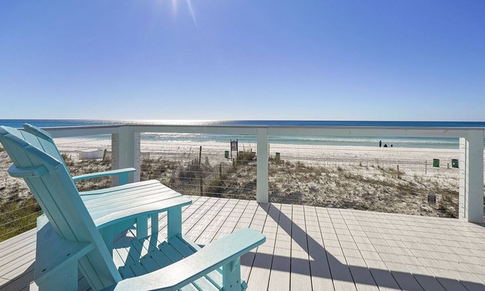 Crystal Beach House | Lovely Gulf Front Condo in Crystal Beach with Community Pool!