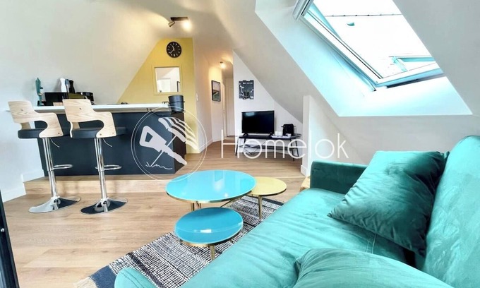 Larmor-Plage Apartment | Lovely T2 de standing face à la rade