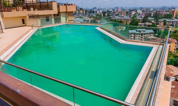 Nairobi West House | Lovely two bedroom space with rooftop outdoor pool and terrace with scenic views