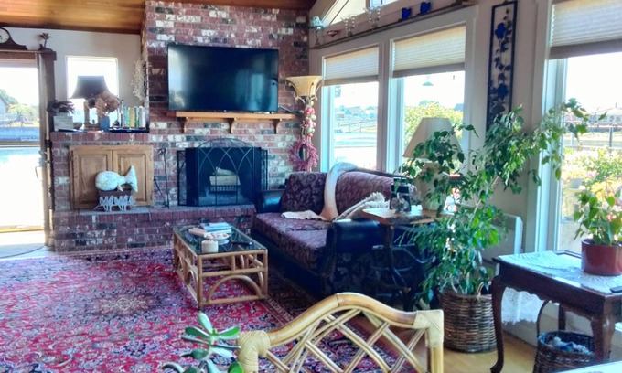 Lagoon Point House | Lovely waterfront home with amazing views of the Olympic Mountains!