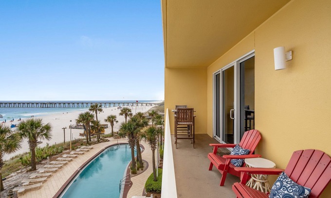 Panama City Beach Condo | LOW Floor in Calypso - Same as Walkover w/Gulf-Front Master - NO Elevator!