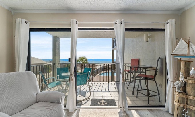 Panama City Beach Condo | Low-Level, Beachfront Condo with Stunning Sea Views at Moondrifter 307