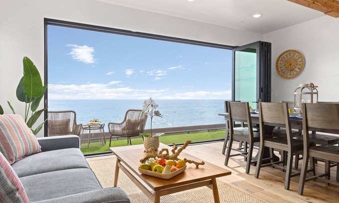 South Oceanside House | Lower Level Pet Friendly Oceanfront Rental with a Spa P829-2