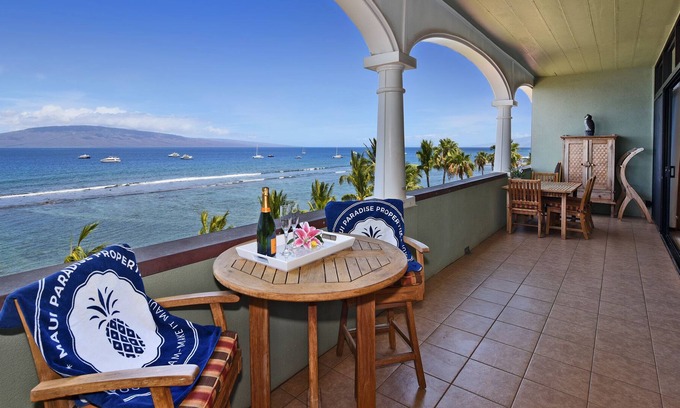 Historic Lahaina Front Street Condo | LS PH5 $300July18-22 SPECIAL BeachFront Penthouse; Dramatic Ocean View; Pool; AC