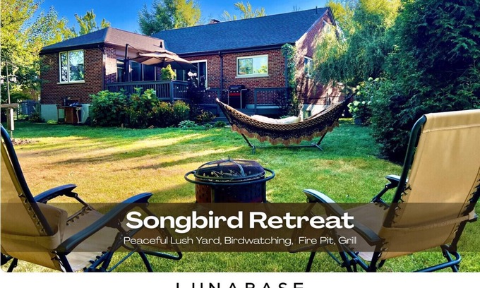 Anderson Township House | Lush Fenced Back Yard | Lush Yard | Birdwatching | Fire Pit | Hammock