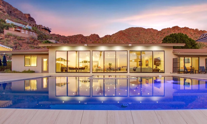 Red Rock House | Lux - Million Dollar Luxury Mountain Estate, Pickleball court, putt-putt, heated pool, spa, views