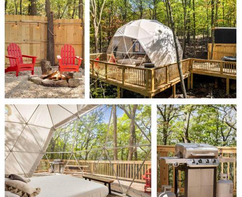 Capon Bridge House | Luxe 2 Bed Dome w Hot Tub Deck Fire Pit & Bath