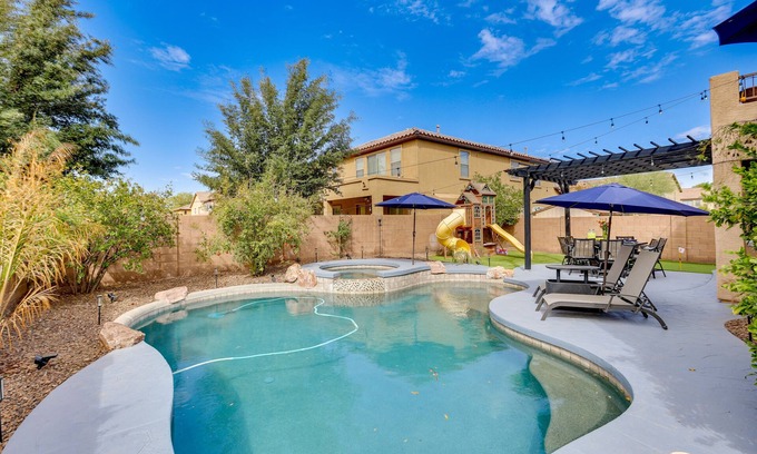 Laveen Meadows House | Luxe Family Home w/Pool, 13 Mi to Dtwn Phoenix!