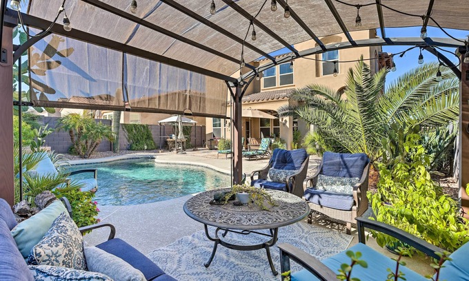 Estrella Mountain Ranch House | Luxe Goodyear Home w/Serene Backyard & Game Room
