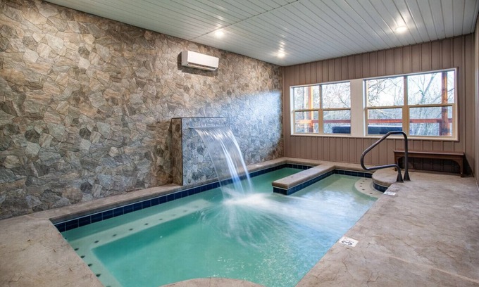 Sevierville Cabin | Luxe Lodge -View, Heated Pool, Hot Tub, Games!