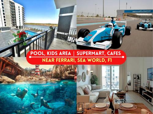 Abu Dhabi Apartment | Luxe Waterfront 1br, Yas Canal Views! Pool, Park