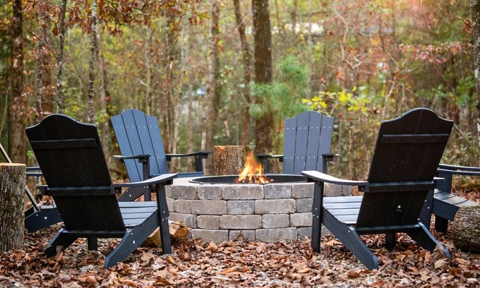 Broken Bow Cabin | Luxe Woodland Escape with Hot Tub, Fire Pit, Games