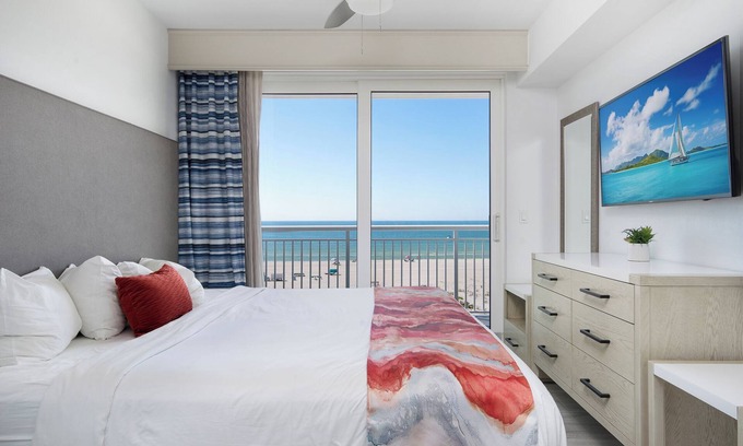 Treasure Island Condo | Luxuriate on the Beachfront♥Great Sunset View&Huge Private Balcony♥Rooftop Deck