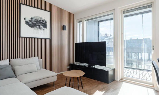 Tampere Apartment | Luxurious 1BR Penthouse with Private Balcony