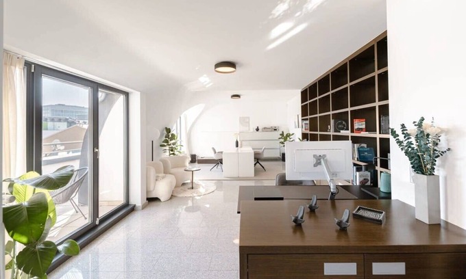 Gare Apartment | Luxurious 2BR Penthouse: Gym, Parking & Views
