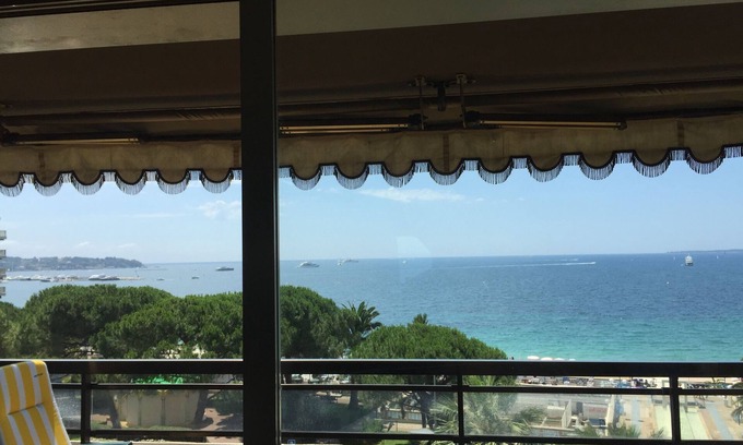 Juan-les-Pins Apartment | Luxurious 2P seaside Clim floor panoramic view parking residence prestige