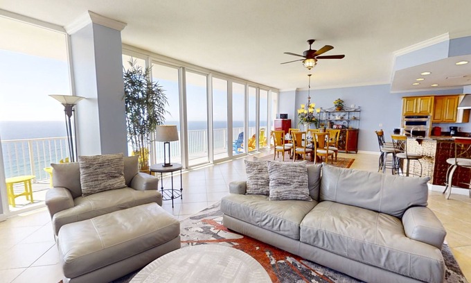 Long Beach Condo | Luxurious 3500' Penthouse 100' balcony! Free Beach Chairs! Free Golf Daily!