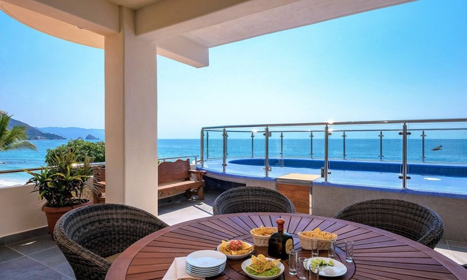 South Shore Hotel Area Villa | Luxurious Beachfront Villa, the safest swimming beach just 3.5 miles south of PV