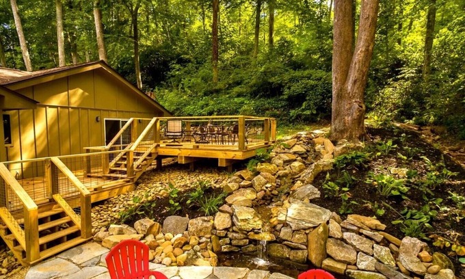 Asheville House | Luxurious modern jewel with waterfall and fire 🔥 pit for relaxing !