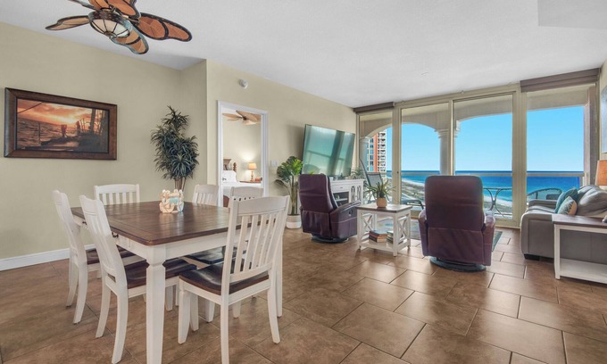 Pensacola Beach Condo | Luxurious Portofino Resort Condo, Panoramic Ocean Views, 8 Pools, Steps From The Beach!