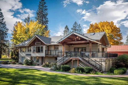Post Falls House | Luxurious, Riverfront Cabin with Panoramic Views of the Spokane River, in Post Falls, Idaho