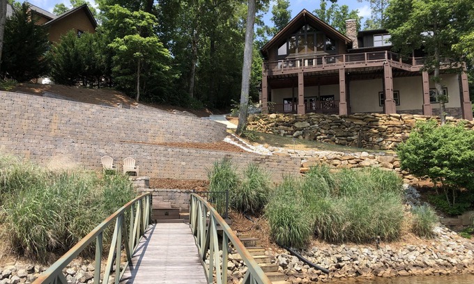 Six Mile House | Luxurious Rustic Log Home with Great Water Views and Sunsets!