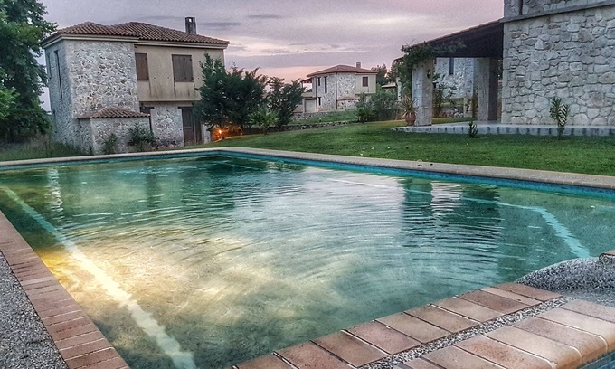 Siviri Villa | Luxurious Stone House in Elani