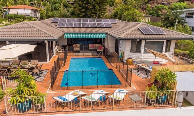 Wailea House | Luxurious Tropical Home with Heated Pool, 5min to Wailea Beach, Mini Split ACs!