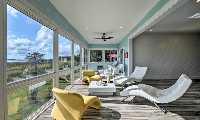 Georgetown House | Luxurious Waterfront Home w/Private Pier & Views!