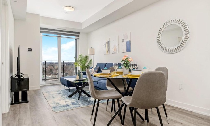 Kitchener Apartment | Luxury 1BR Condo - King Bed & Private Balcony