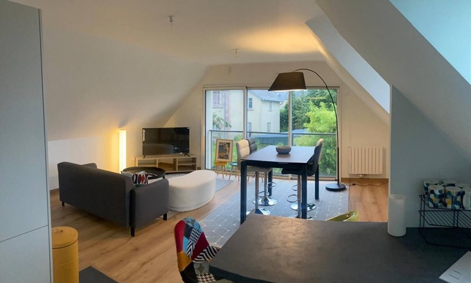 Perros-Guirec Apartment | Luxury apartment on the Côte de Granit Rose, 600 meters from the beach.