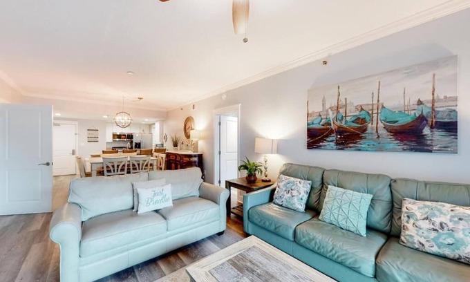 Fort Walton Beach Condo | LUXURY BEACH LEVEL GROUND FLOOR A117 2BR/2.5BA 2 King Master Rooms SLEEP 8