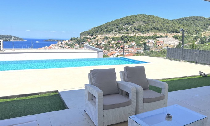 Vis Villa | Luxury Blue Villa Sapphire with Private Pool Vis Island