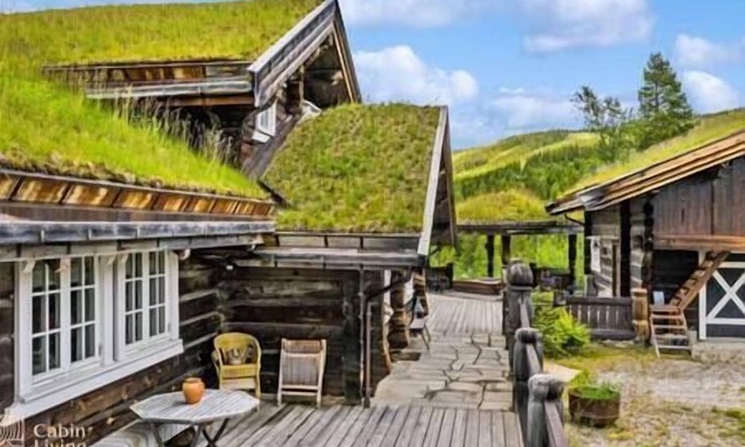 Nes House | Luxury Cabin at Nesfjellet with sauna, bbq, close to ski & golf