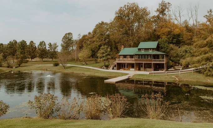 Ava Cabin | Luxury cabin on 55 private acres! Family friendly w/ hot tub, game room, hiking!