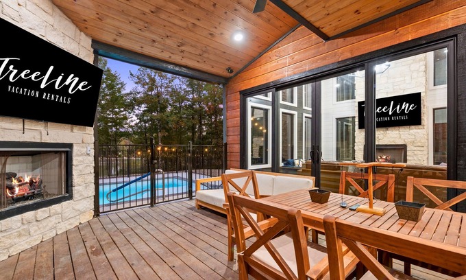 Broken Bow Cabin | Luxury Cabin with Pool, Hot Tub, Stocked Pond
