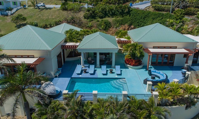 Christiansted Villa | Luxury Caribbean Villa 4 private suites, pool and stunning views